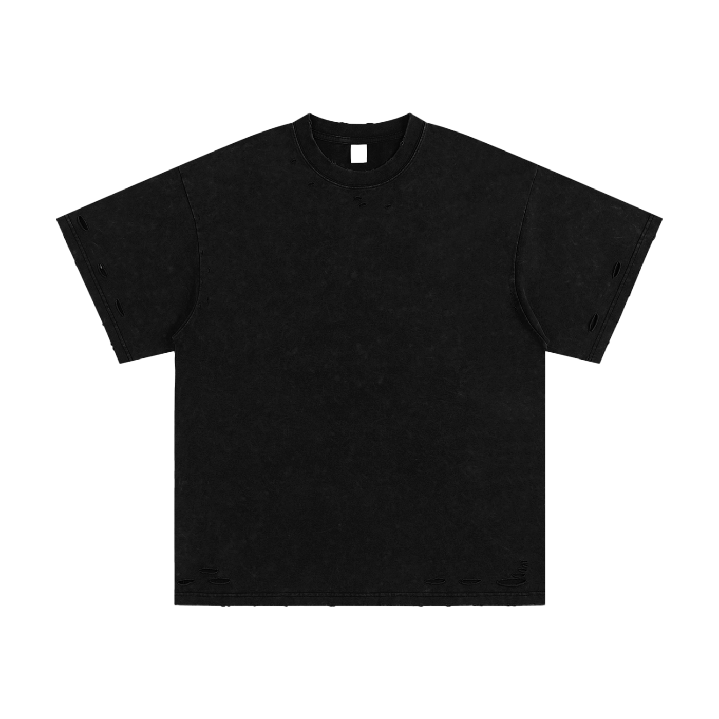 Heavyweight Snow Washed Hand-Frayed T-Shirt