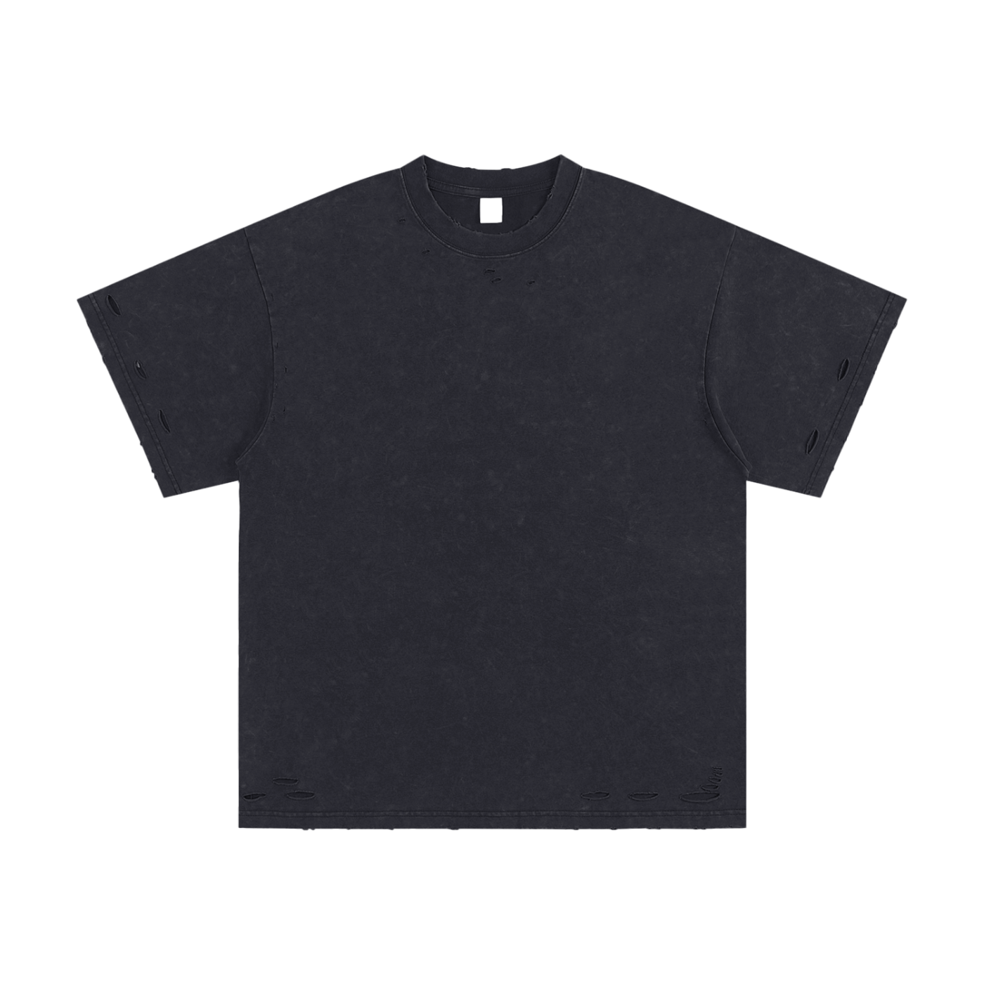 Heavyweight Snow Washed Hand-Frayed T-Shirt