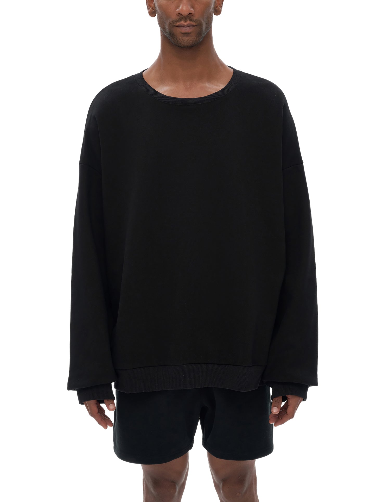Streetwear Unisex Heavyweight Drop Shoulder Oversized Fleece Sweatshirt