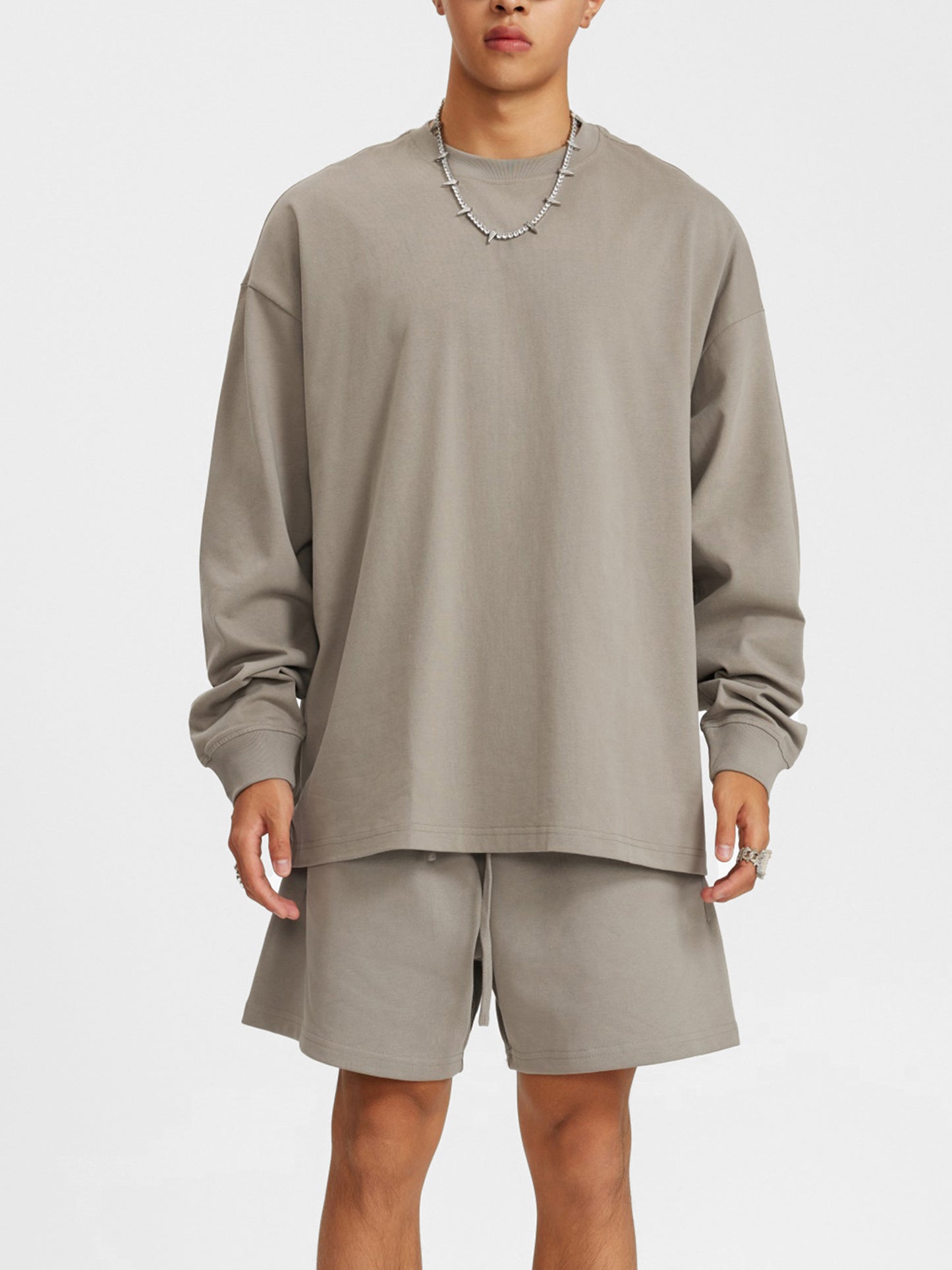Streetwear Unisex Cotton Long Sleeve Tee