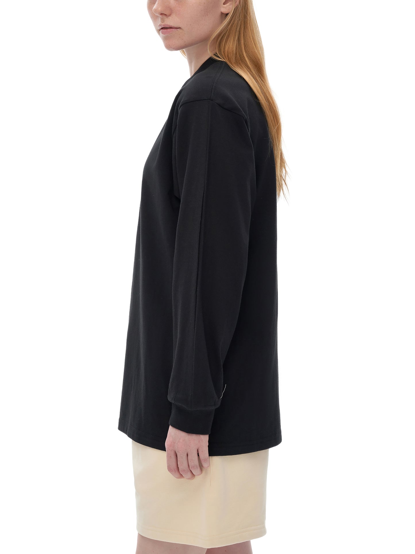 Unisex Crew Neck Drop Shoulder Long Sleeve Shirt