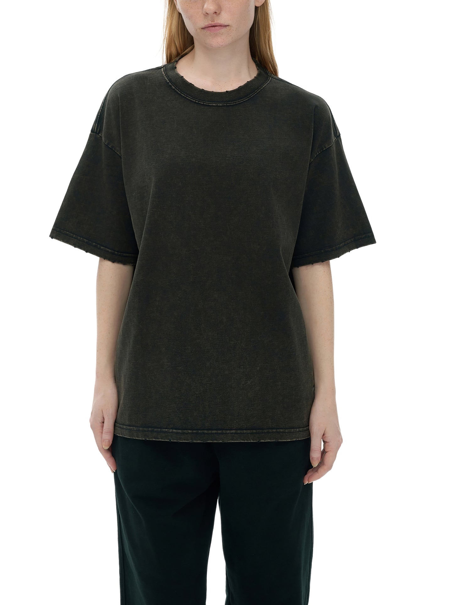 Edge Frayed Vintage Washed T-Shirt