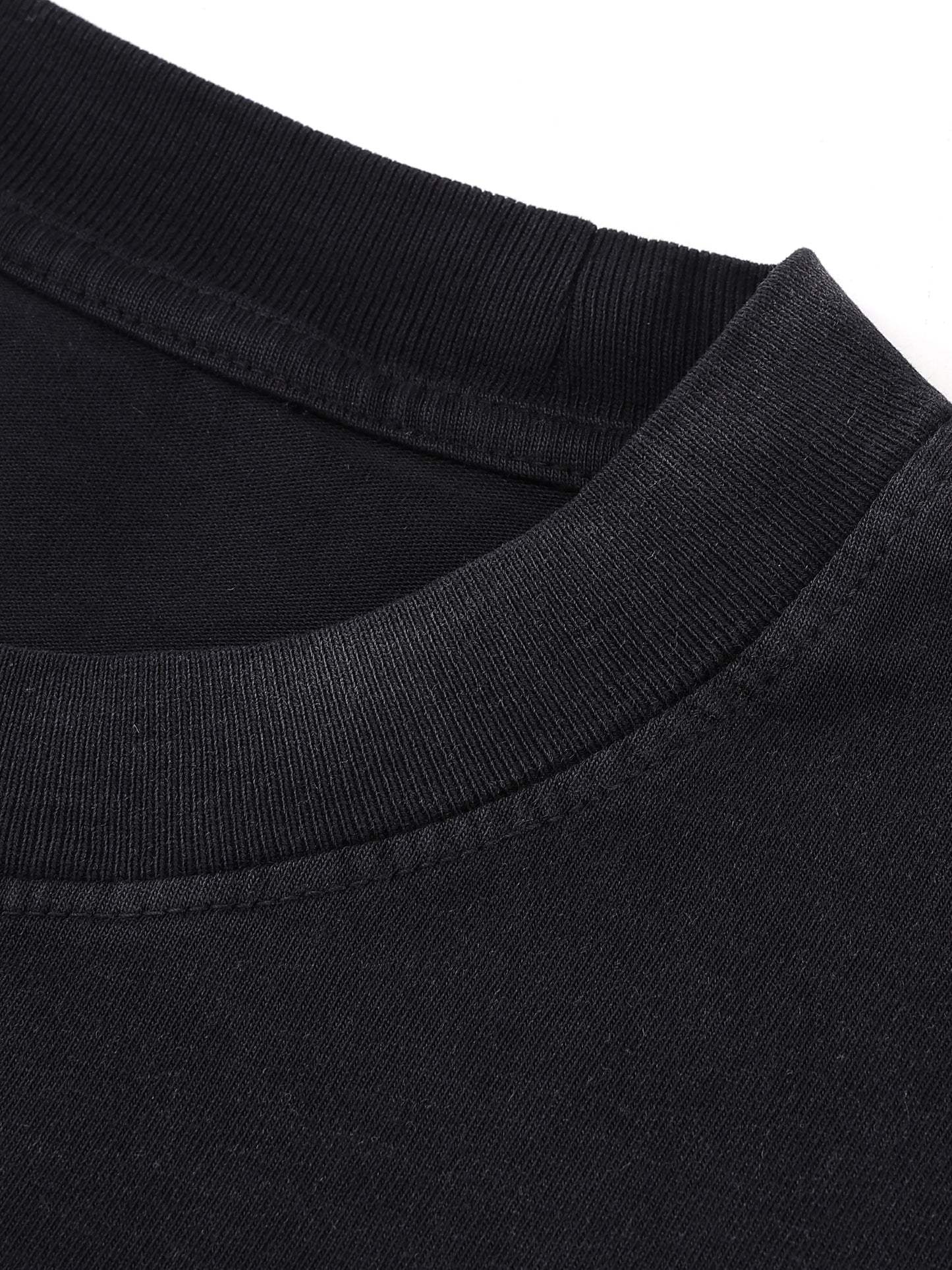Monkey Washed Dotted Drop Shoulder T-Shirt