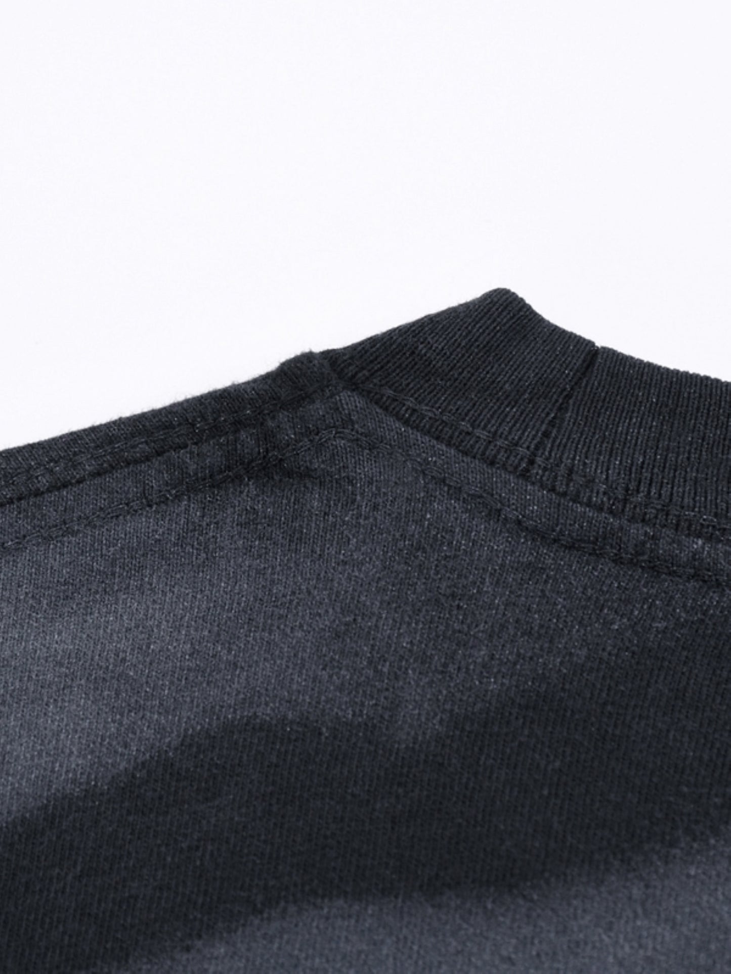 Irregular Stripe Frayed Monkey Washed T-Shirt