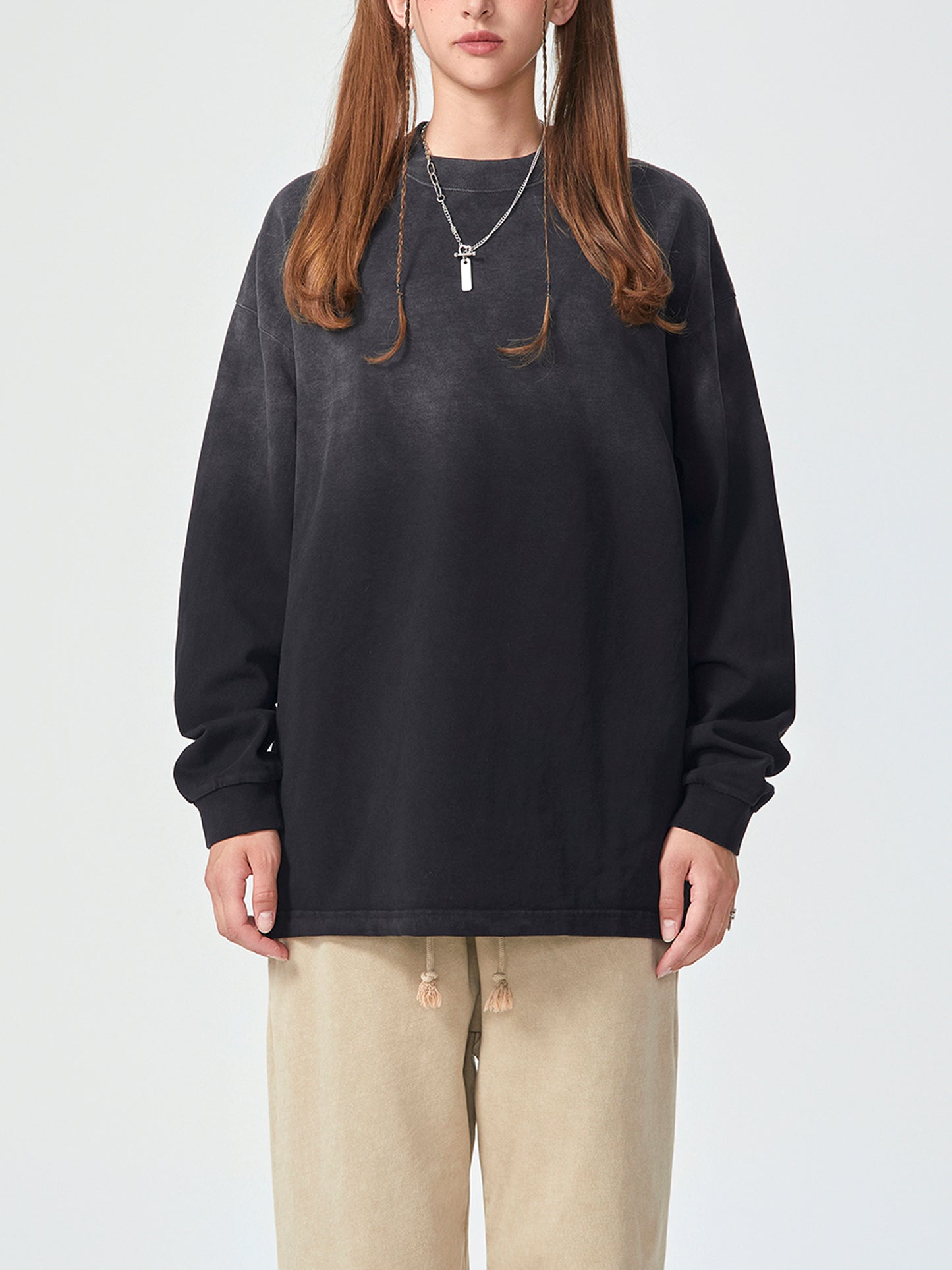 Gradient Vintage Washed Long Sleeve Tee