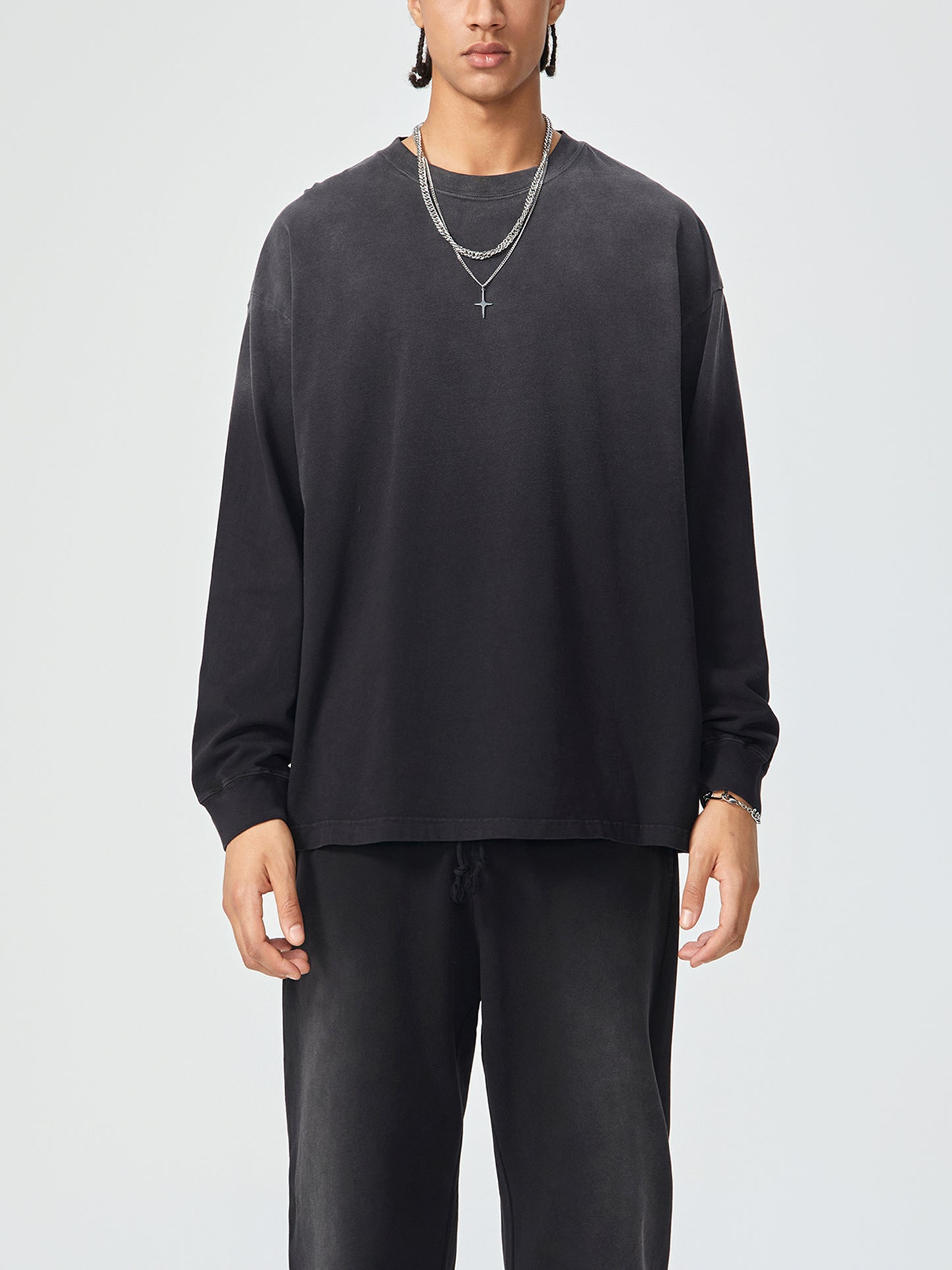 Gradient Vintage Washed Long Sleeve Tee