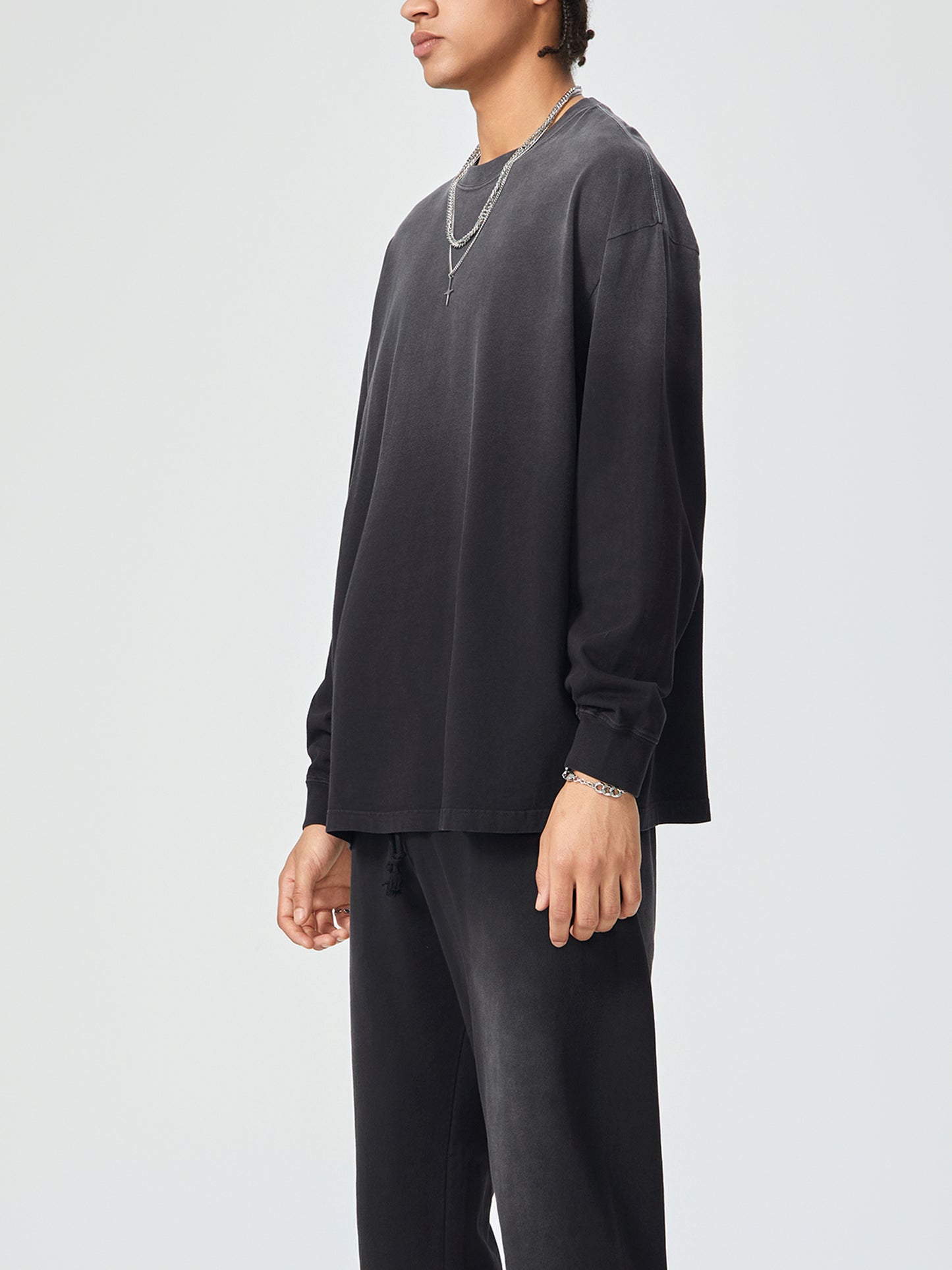 Gradient Vintage Washed Long Sleeve Tee