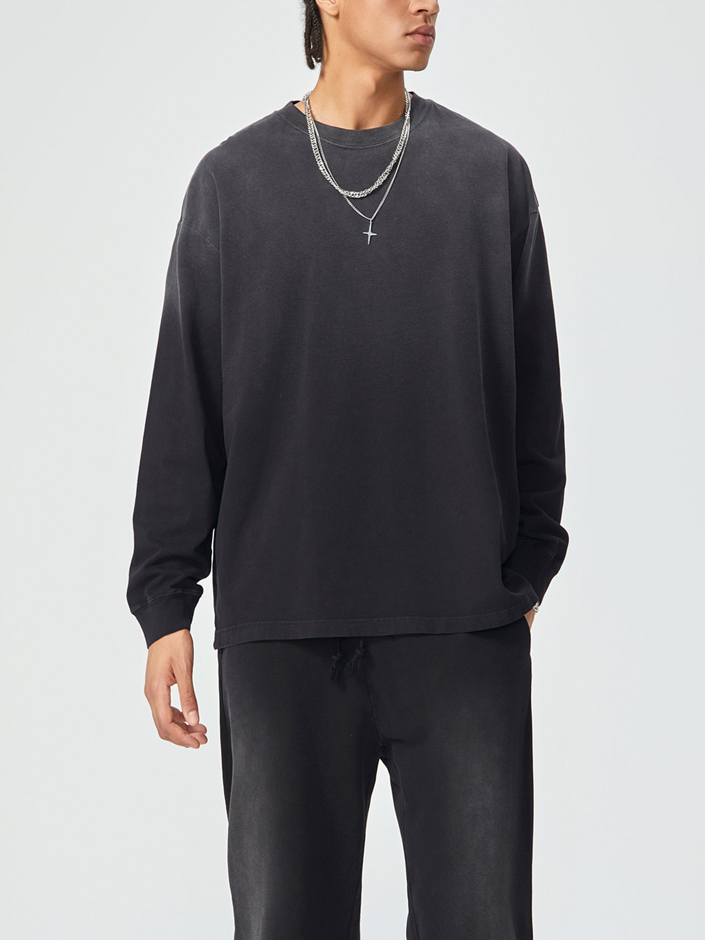 Gradient Vintage Washed Long Sleeve Tee