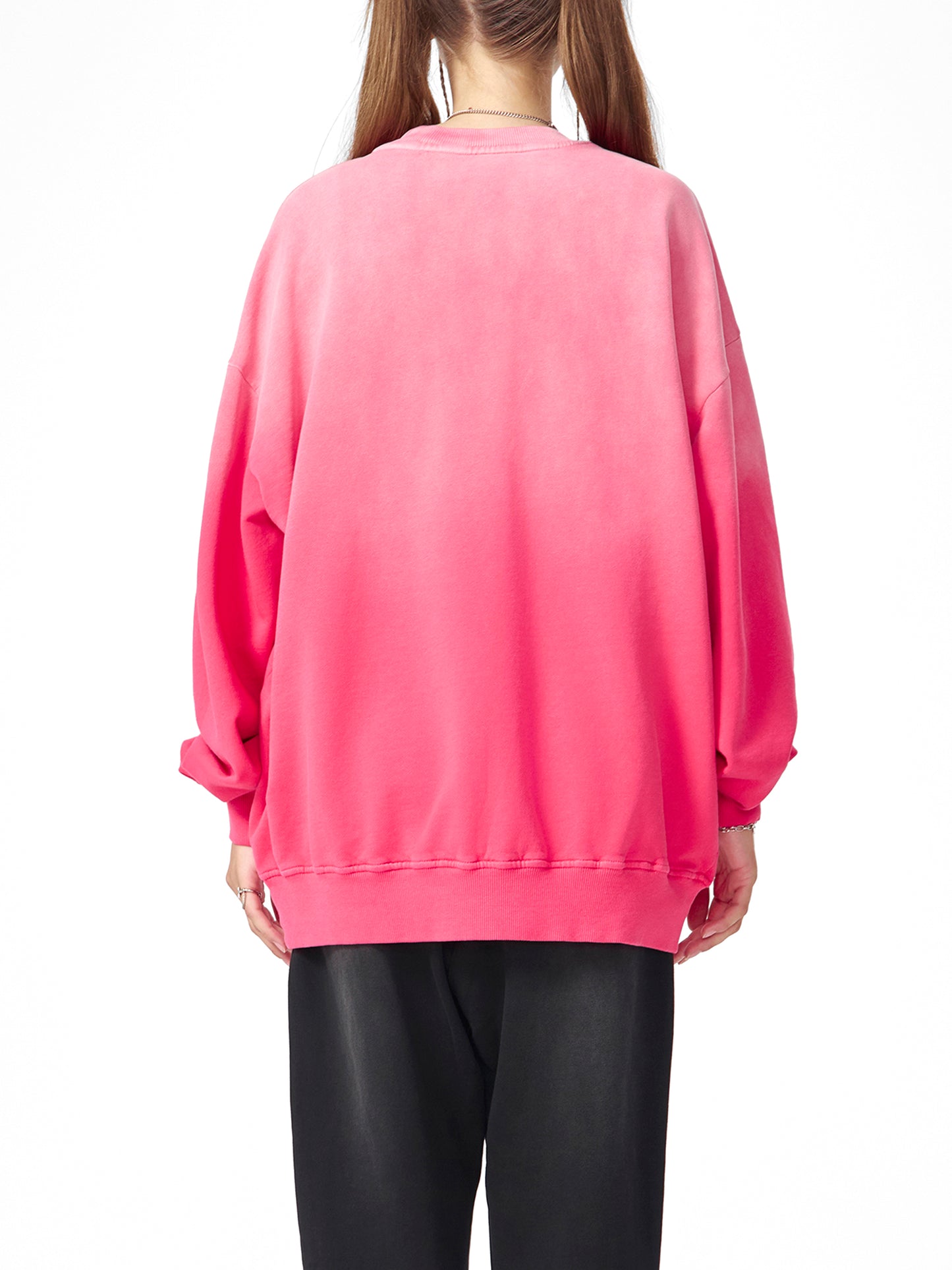 Handcrafted Monkey Wash Drop-Shoulder Sweatshirt