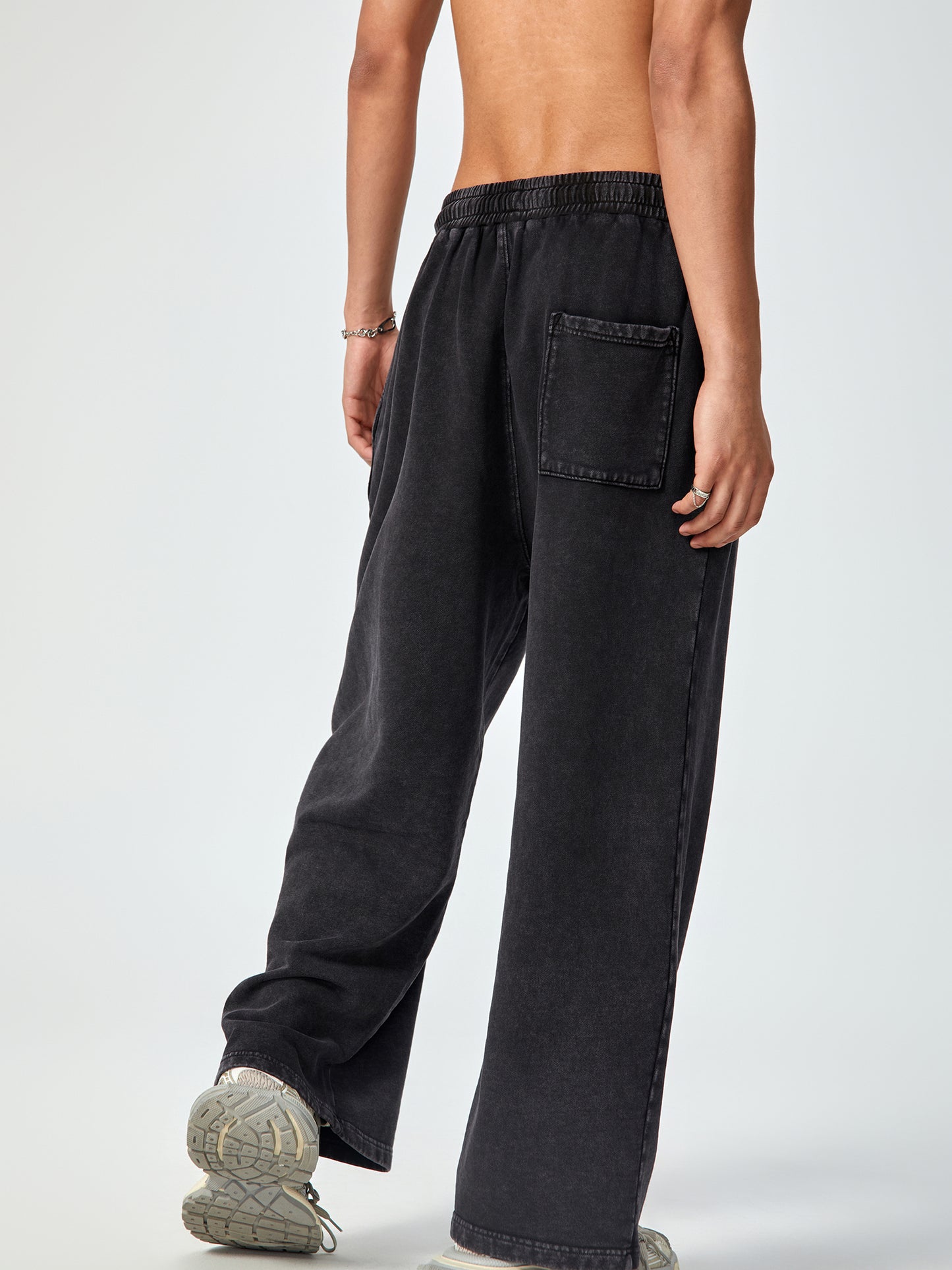 Acid Wash Straight Leg Pants