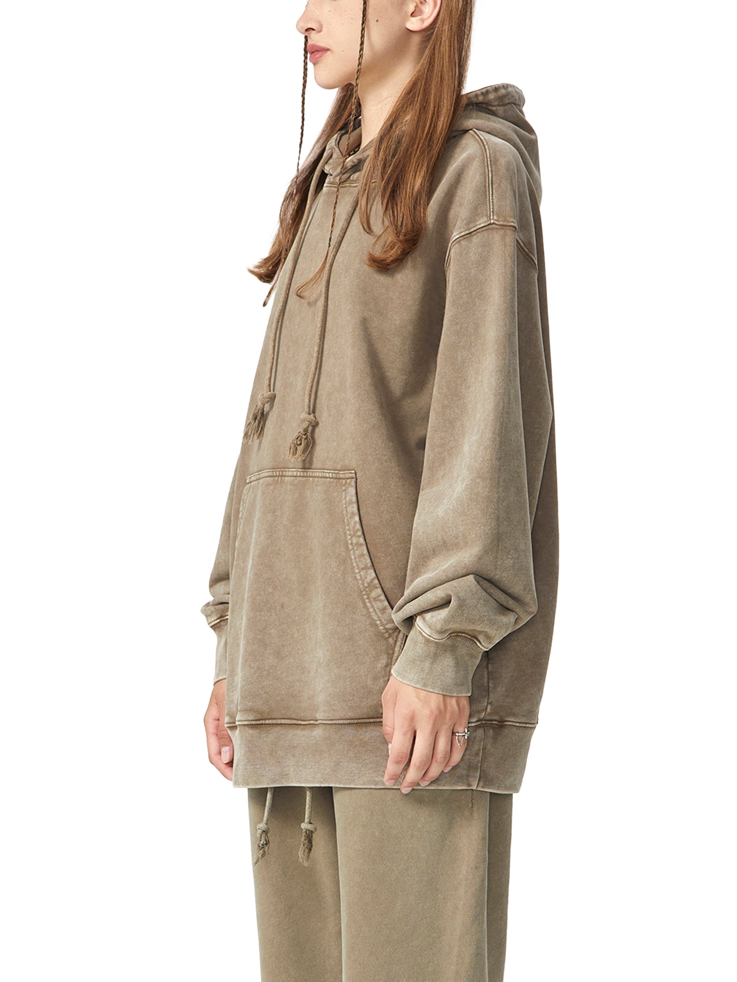 Heavyweight Pure Cotton Classic Snow Washed Hoodie
