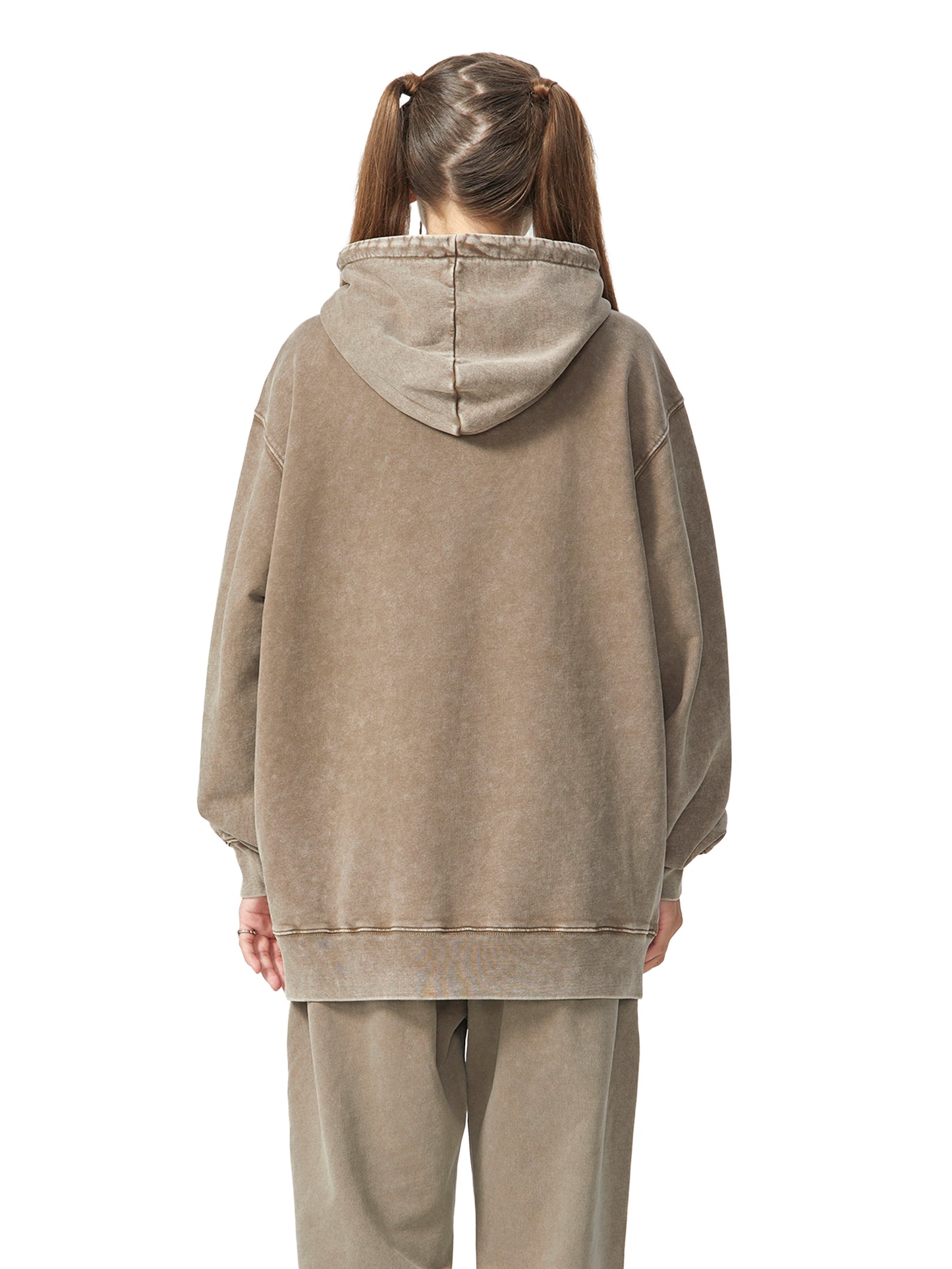 Heavyweight Pure Cotton Classic Snow Washed Hoodie
