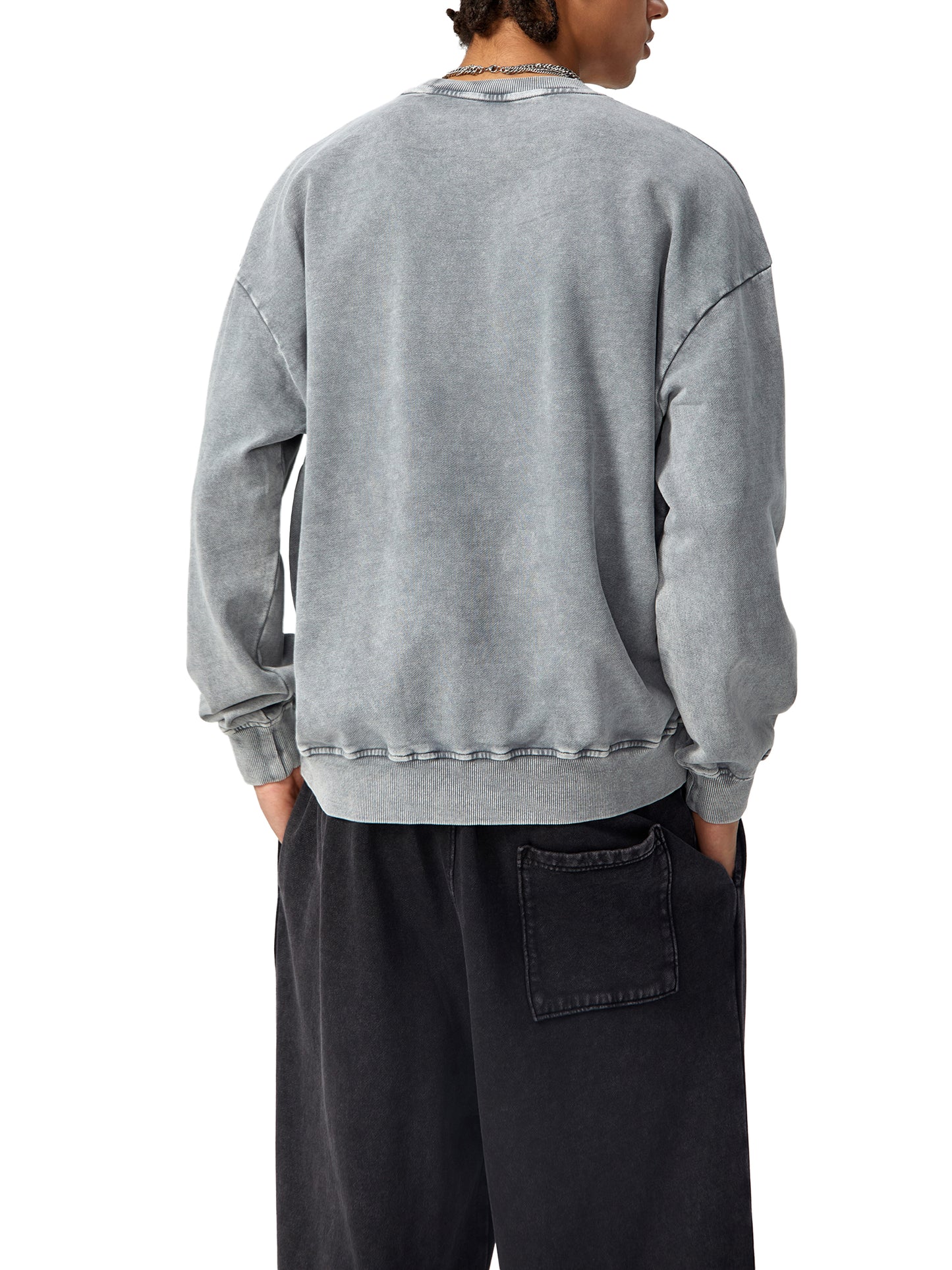 Acid Wash Oversize Sweatshirt