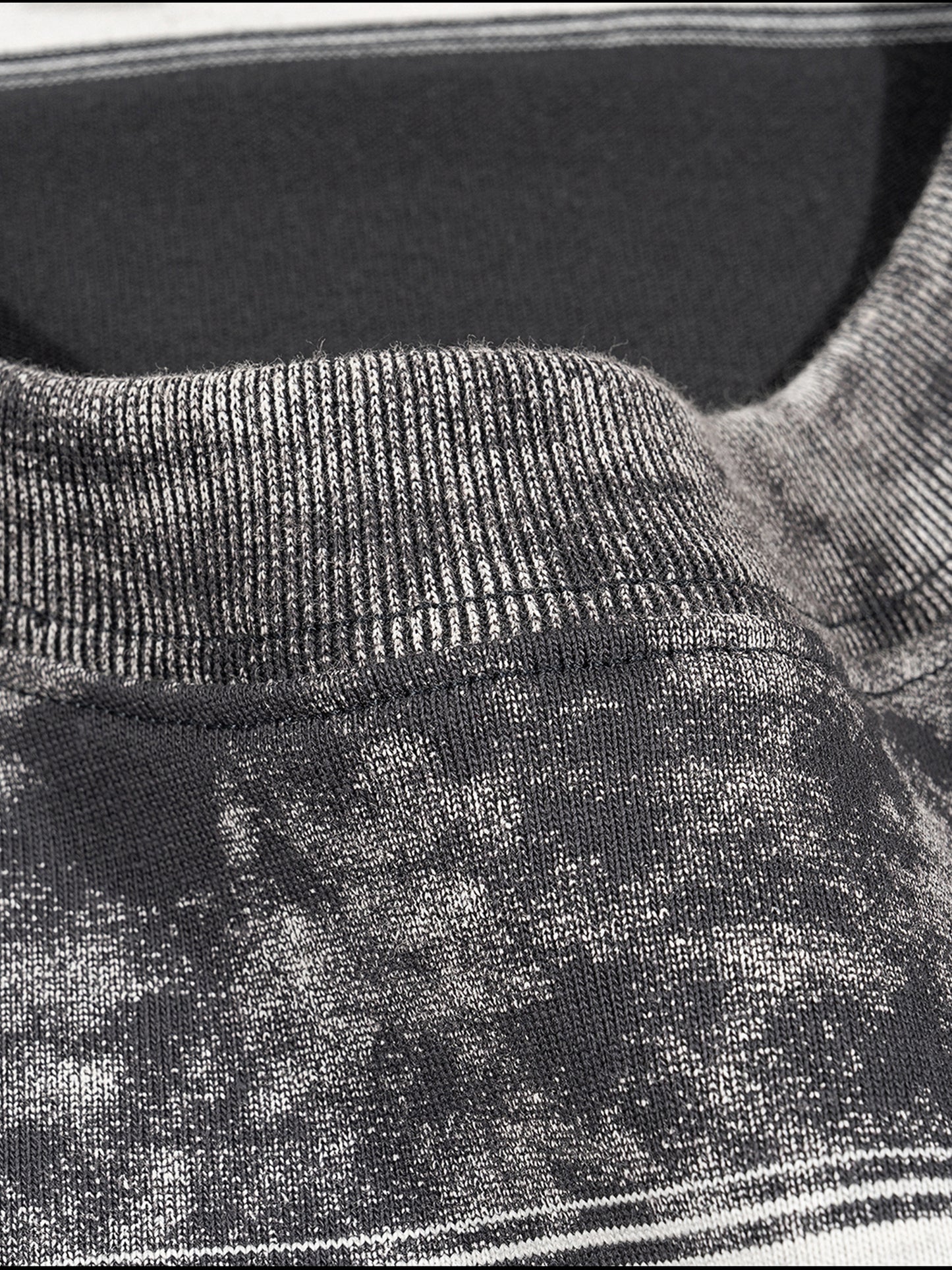Snow Washed Stripe Boxy T-shirt