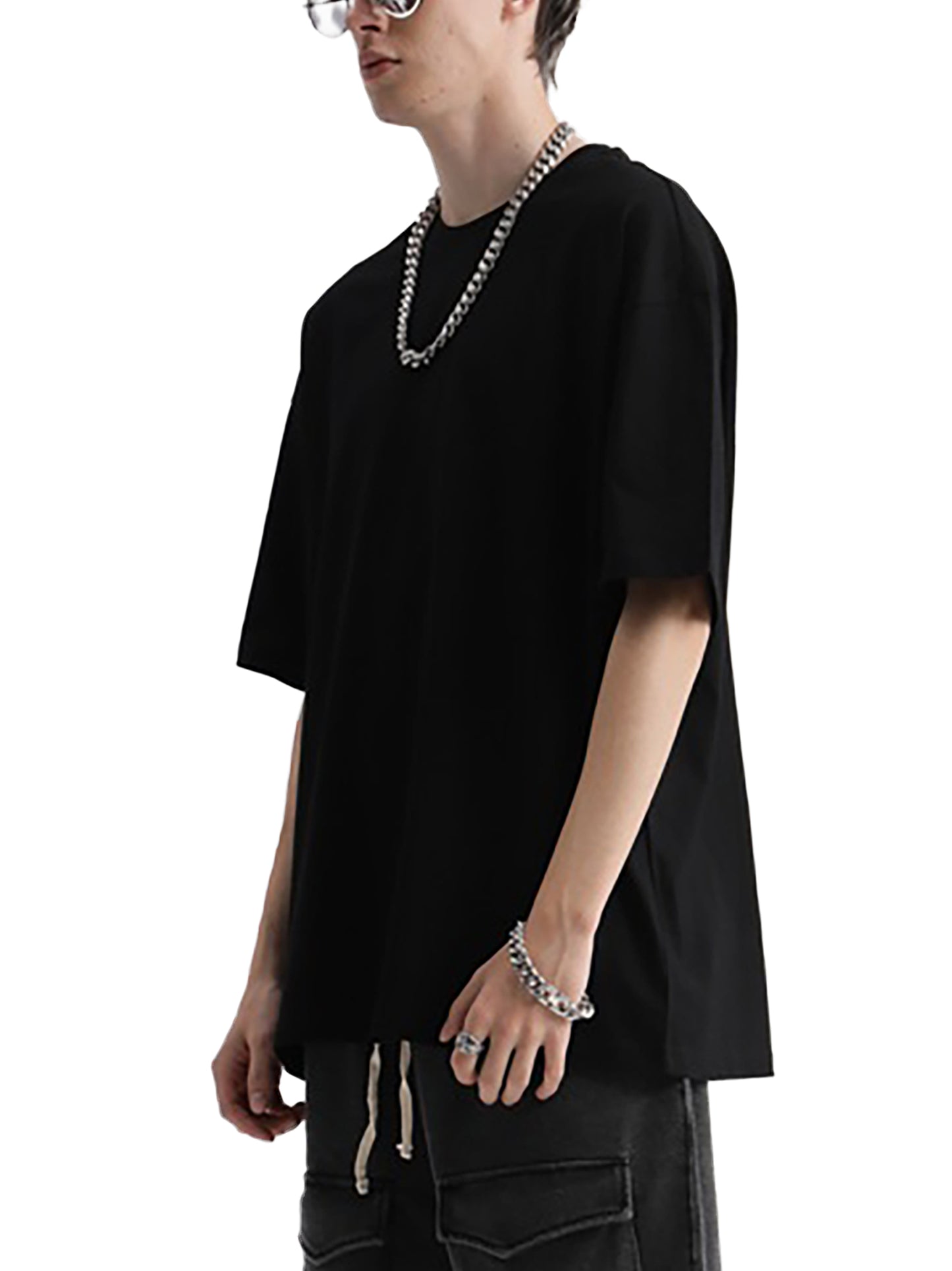 Oversize Deep Drop Shoulder Tee
