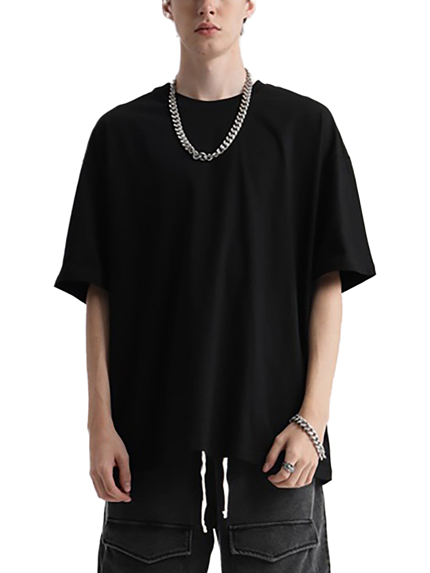 Oversize Deep Drop Shoulder Tee