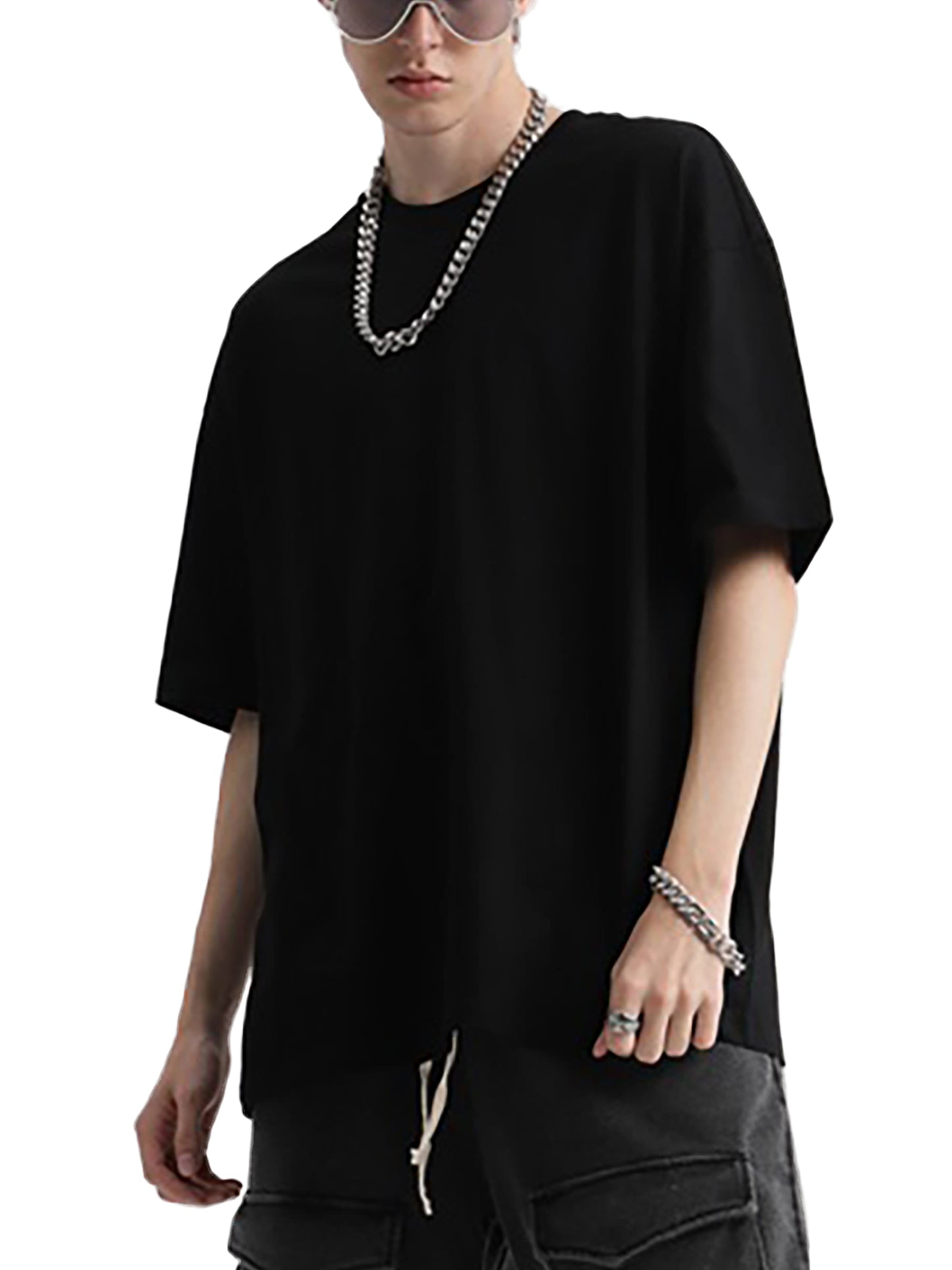 Oversize Deep Drop Shoulder Tee