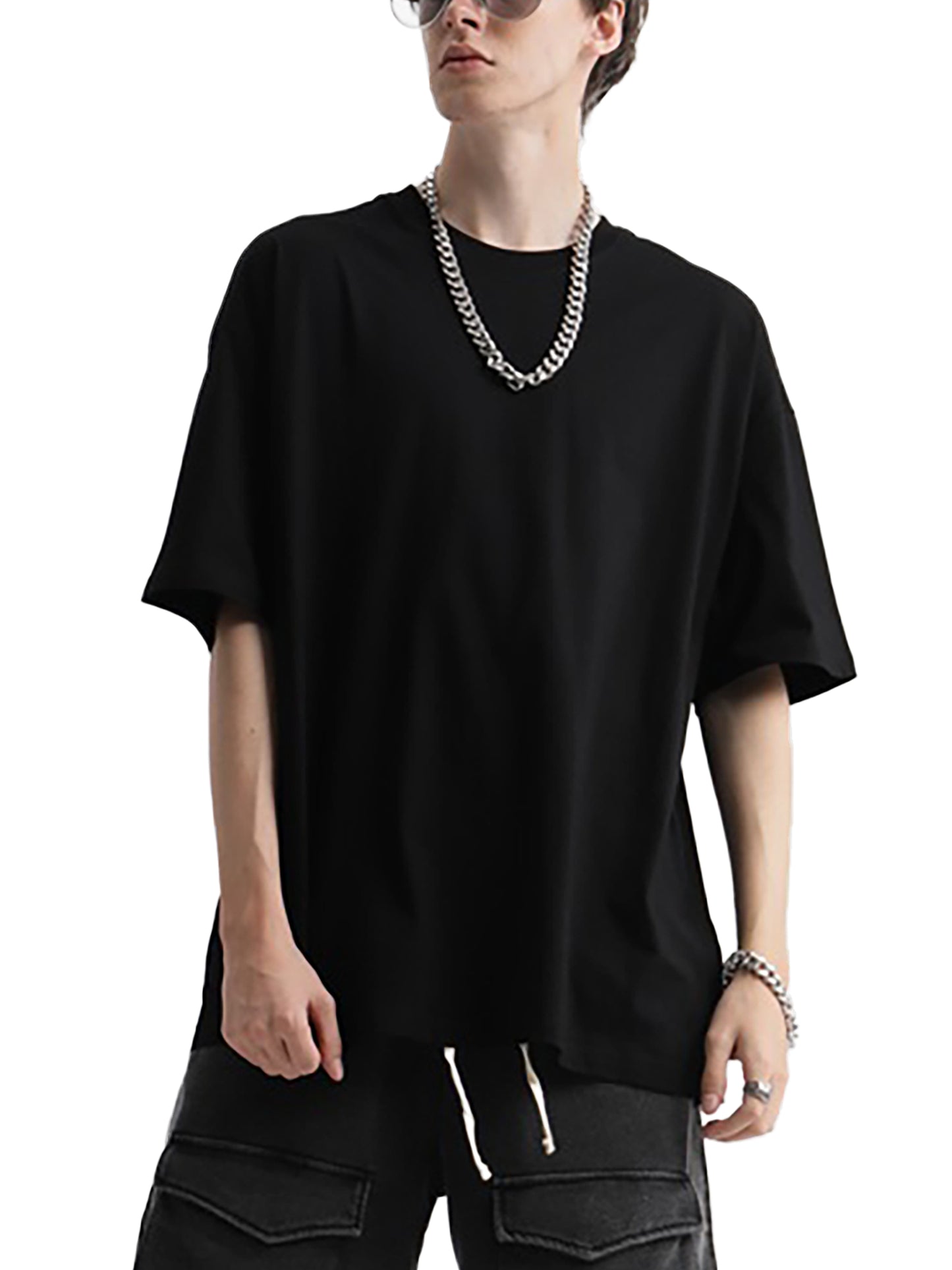 Oversize Deep Drop Shoulder Tee