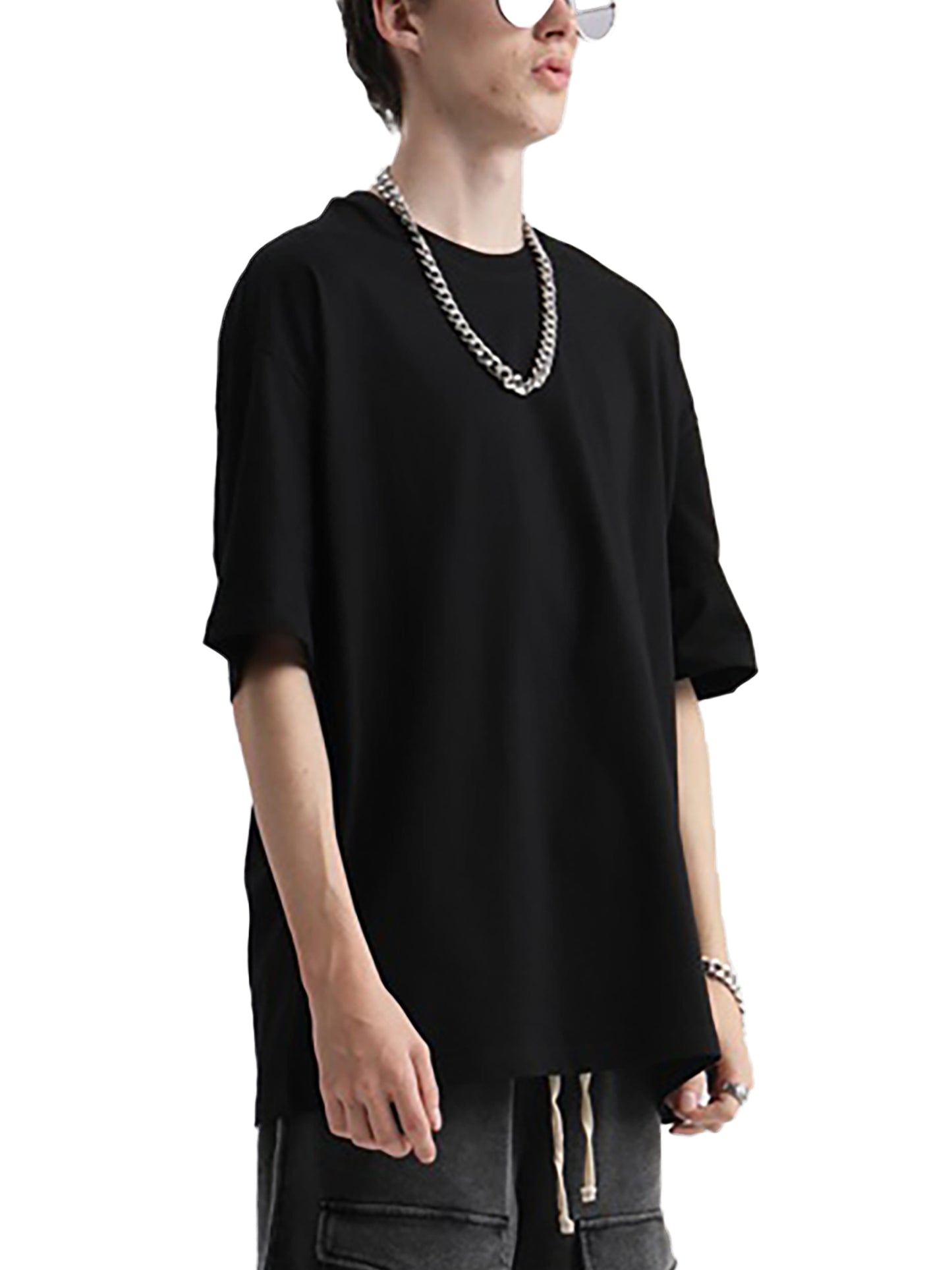 Oversize Deep Drop Shoulder Tee