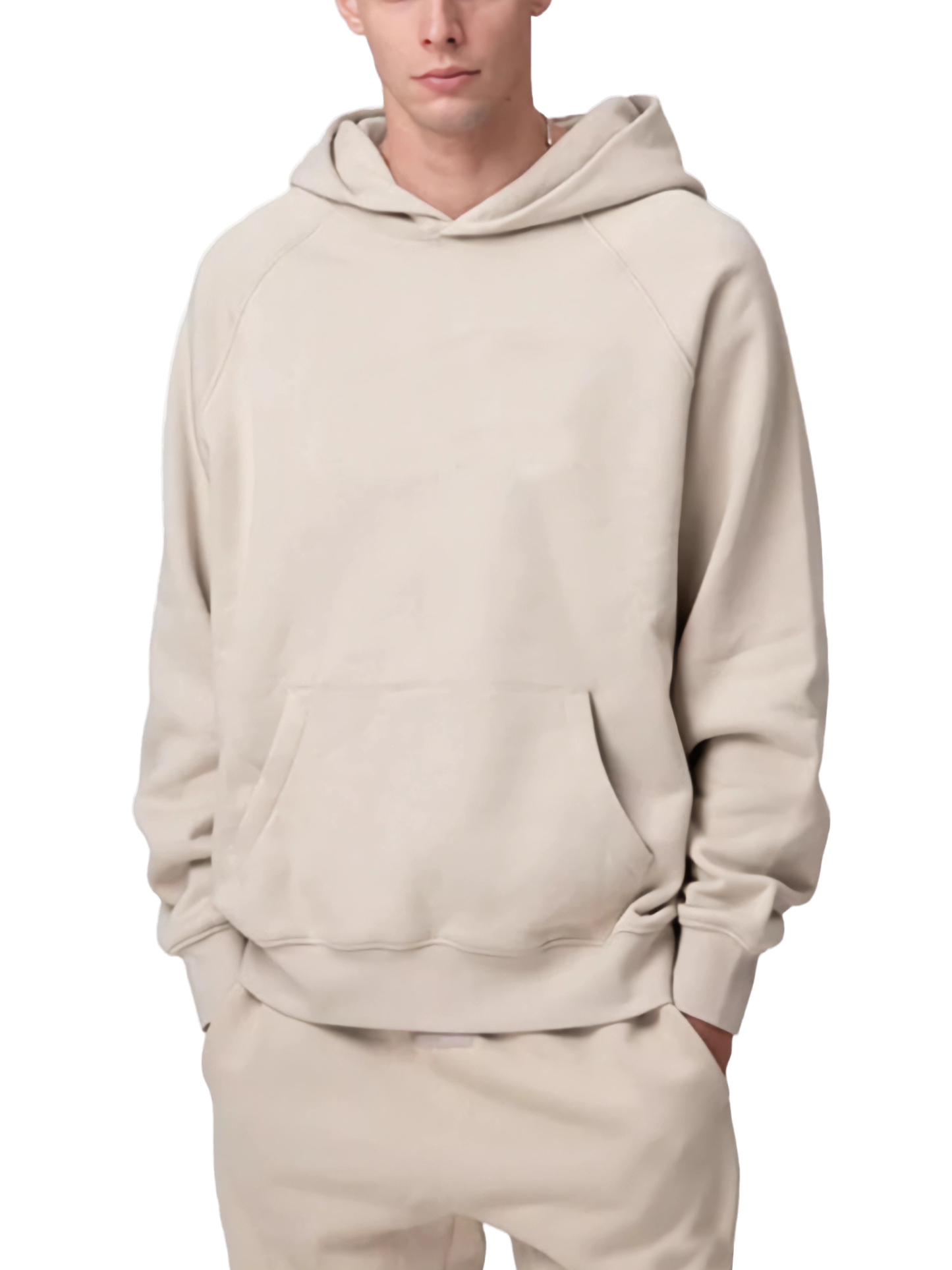 Essential Raglan Sleeve Fleece Hoodie