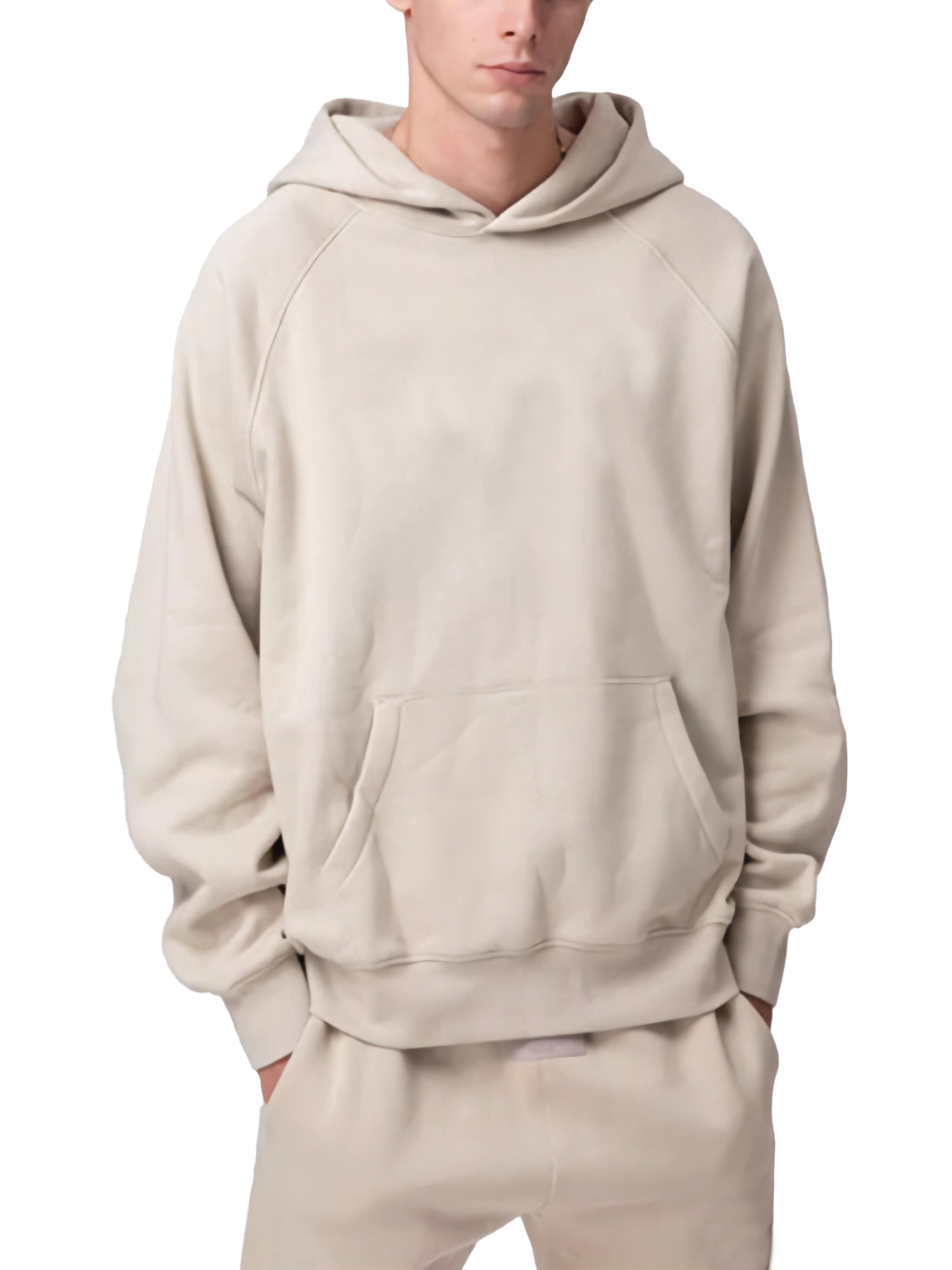 Essential Raglan Sleeve Fleece Hoodie