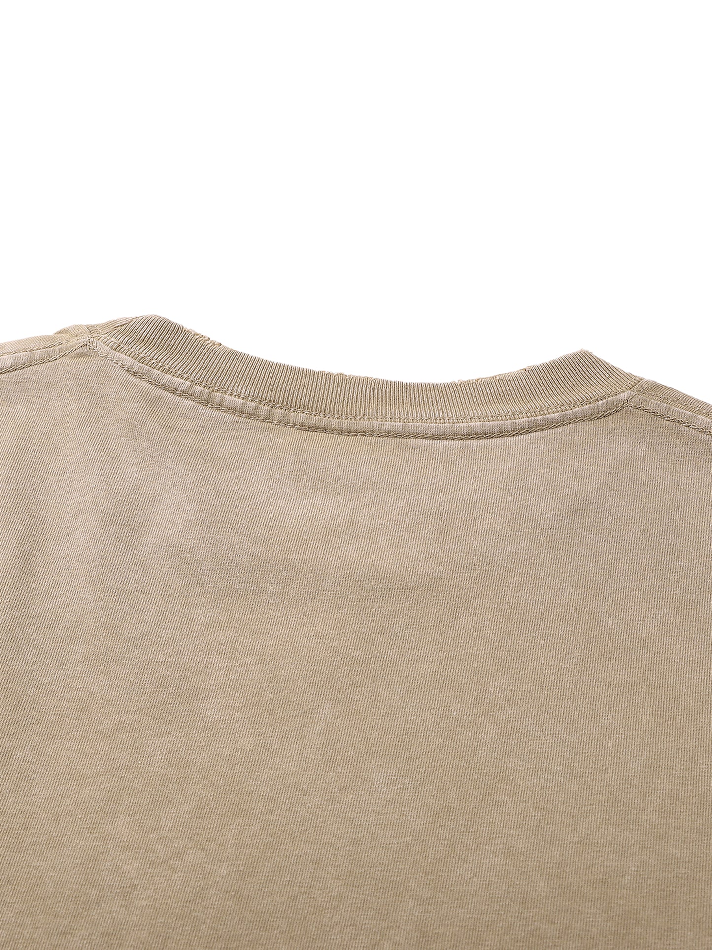 Heavyweight Snow Washed Hand-Frayed T-Shirt