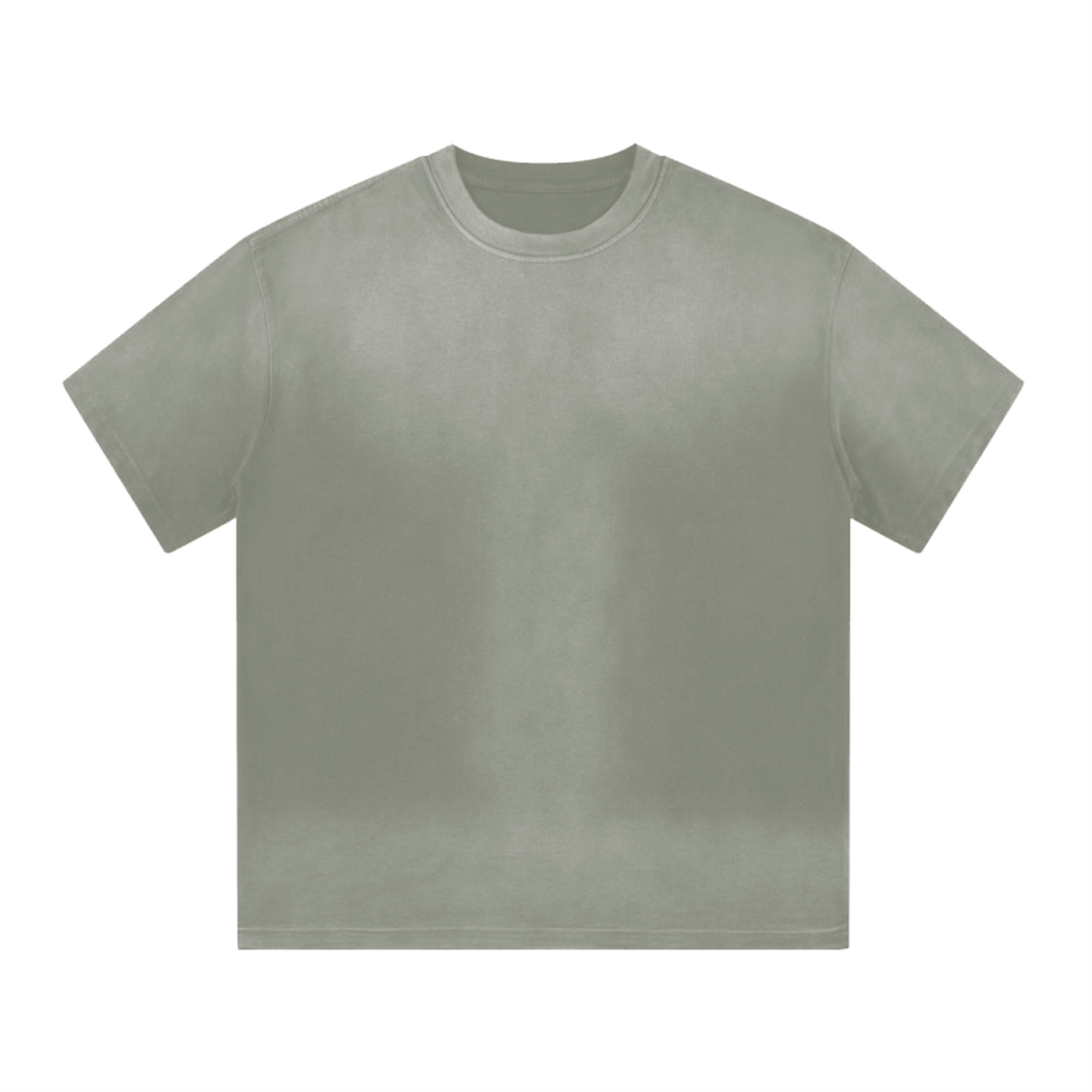 “I” Shaped Monkey Washed Drop Shoulder T-Shirt
