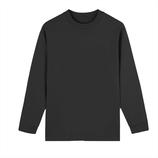 Unisex Crew Neck Drop Shoulder Long Sleeve Shirt