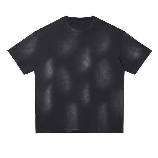 Monkey Washed Dotted Drop Shoulder T-Shirt