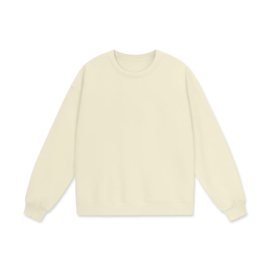 Streetwear Unisex Heavyweight Drop Shoulder Oversized Fleece Sweatshirt