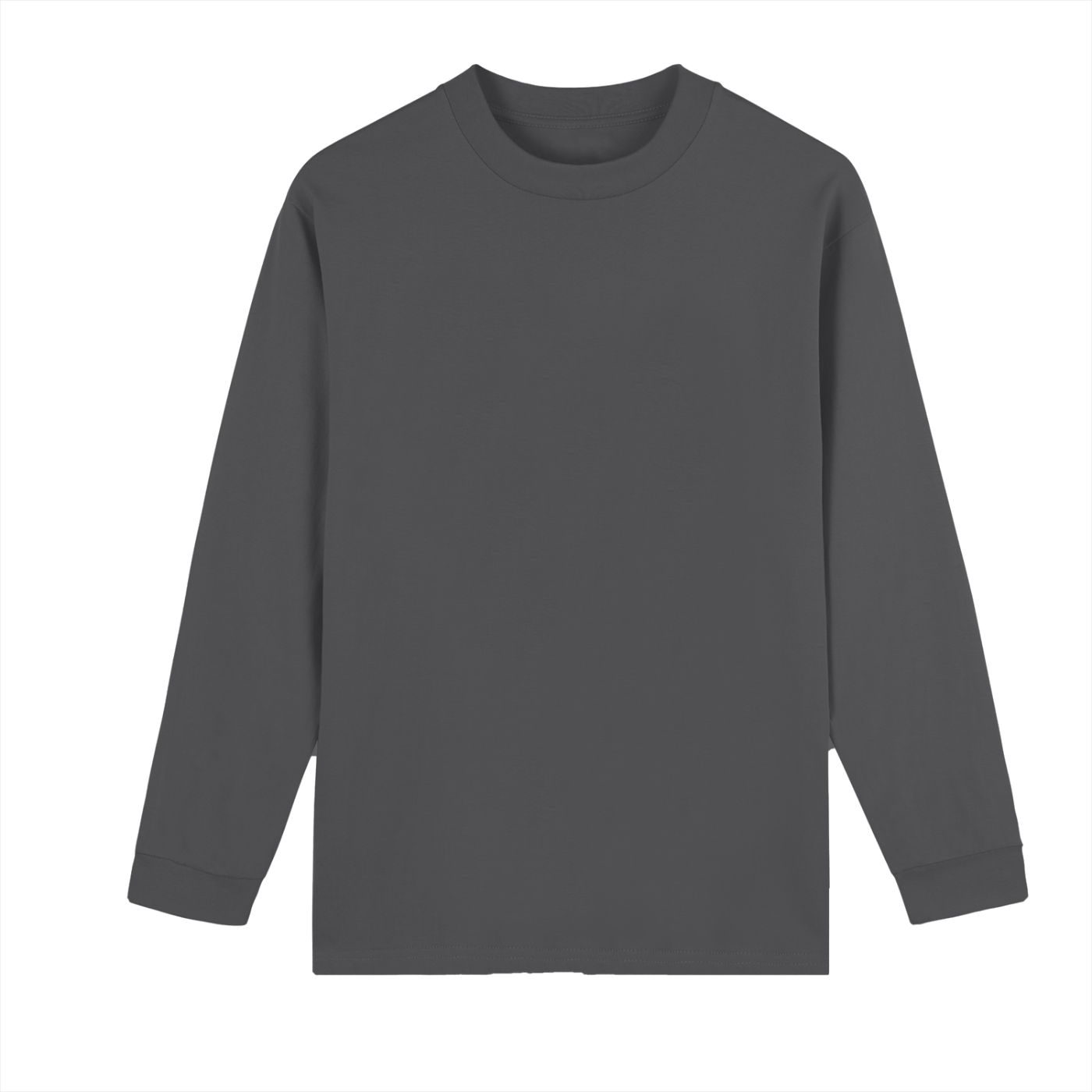 Unisex Crew Neck Drop Shoulder Long Sleeve Shirt