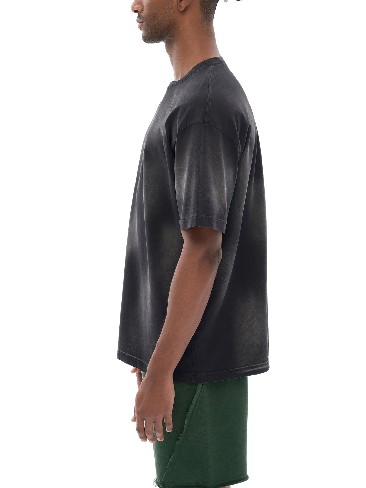 Monkey Washed Dotted Drop Shoulder T-Shirt