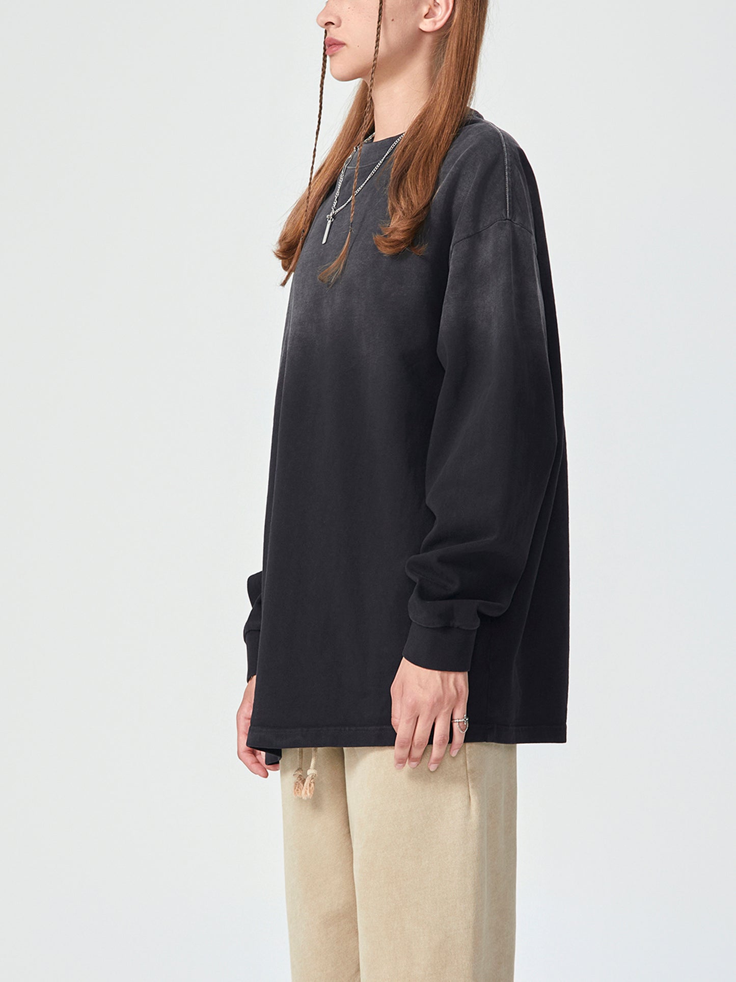 Gradient Vintage Washed Long Sleeve Tee