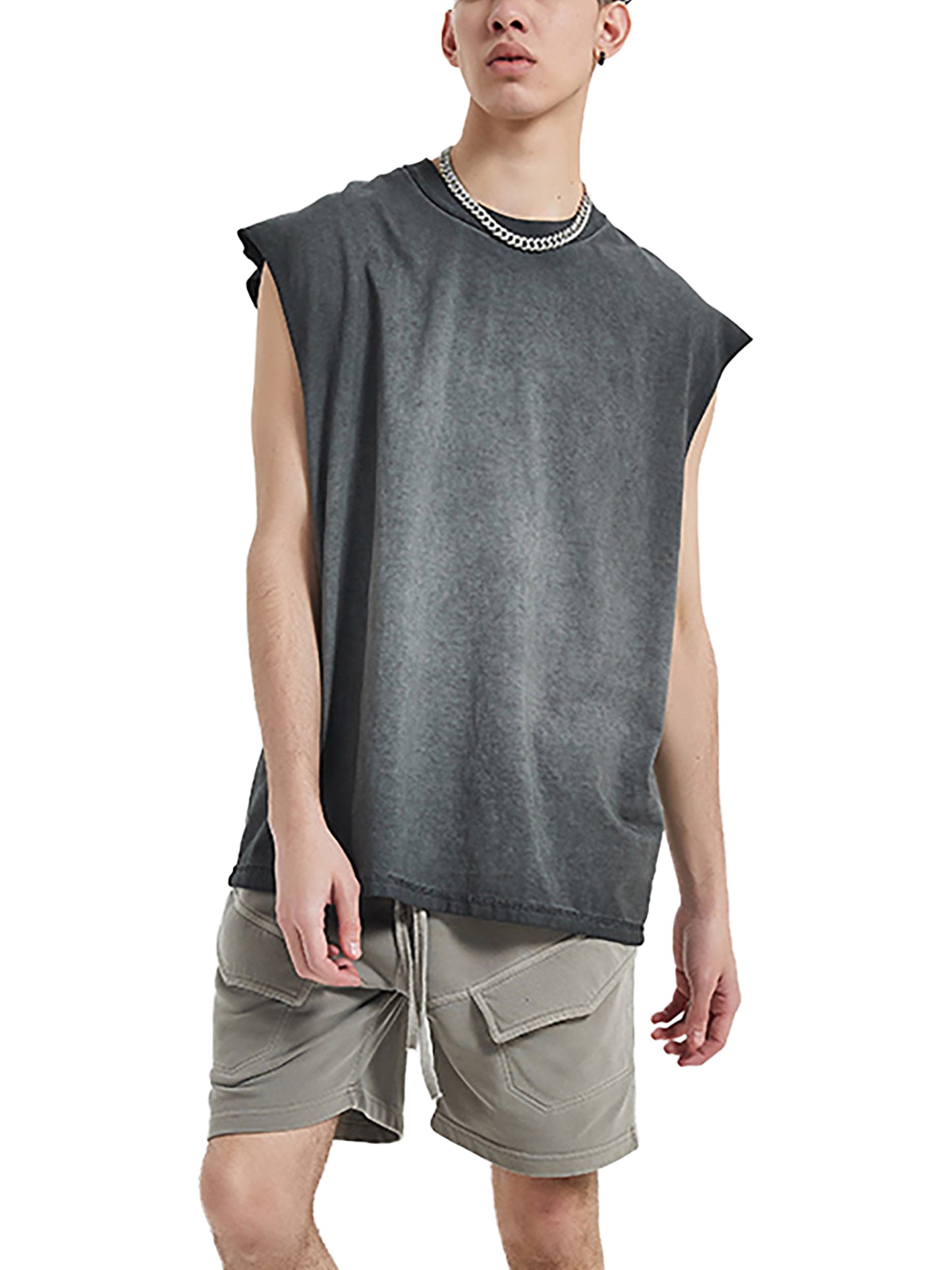 Reverse Washed Tank Top