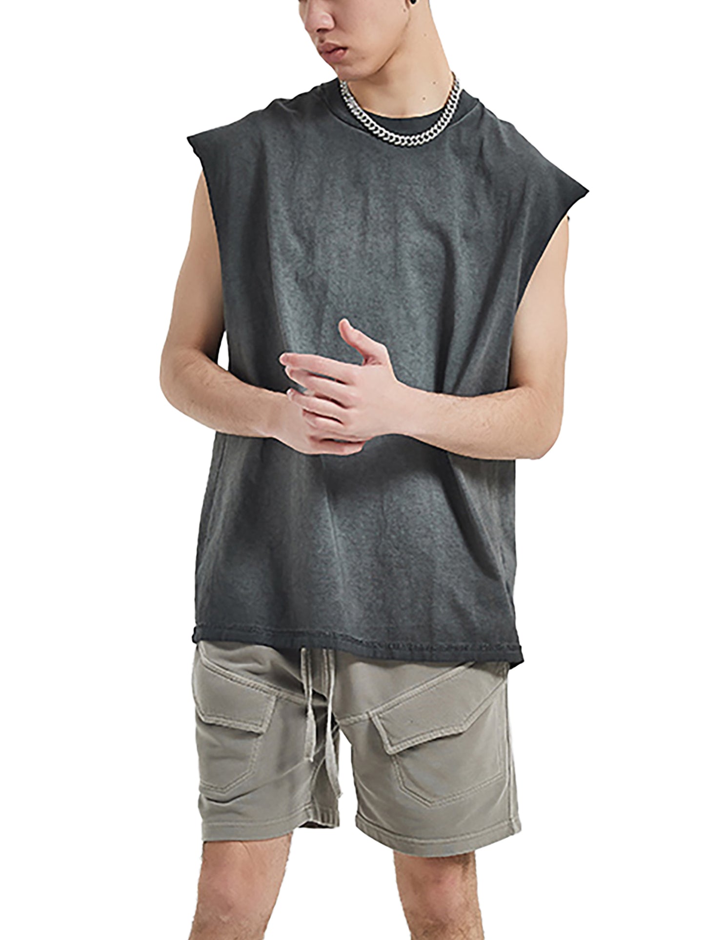 Reverse Washed Tank Top